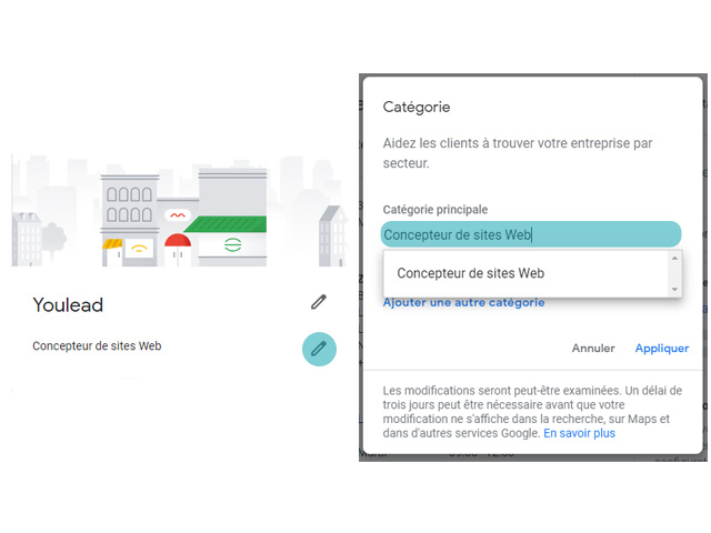 changer sa catégorie Google My Business